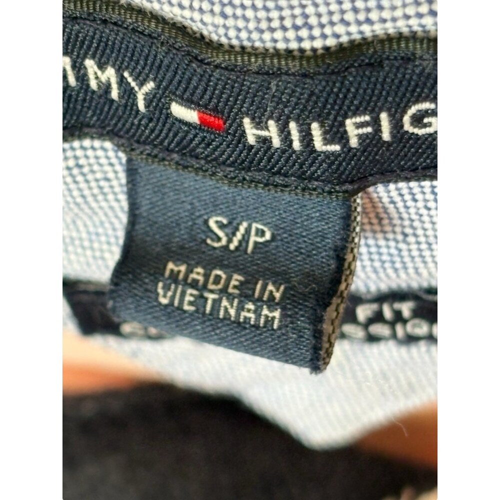 Tommy Hilfiger Polo Shirt Size S Mens Pink Preppy Short Sleeve Flag Classic‎ Fit - Picture 7 of 15